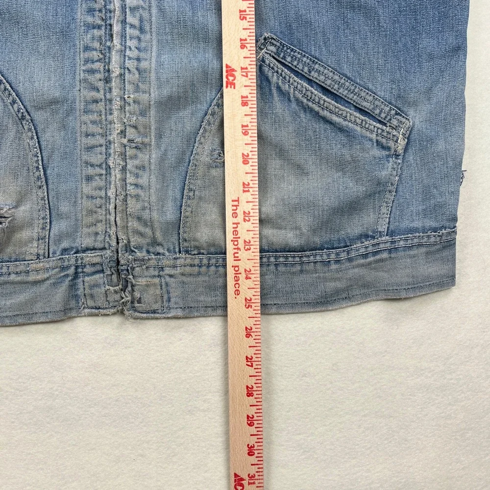VTG 50s 60s Lee 91-B XXL Sanforized Denim Work Jacket Blue Talon Zip Union Made